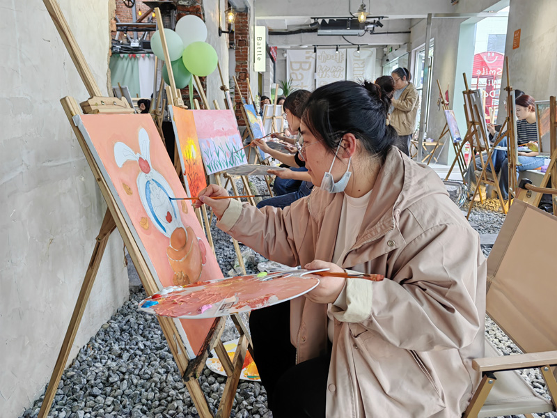 三八節(jié)油畫活動 (3)